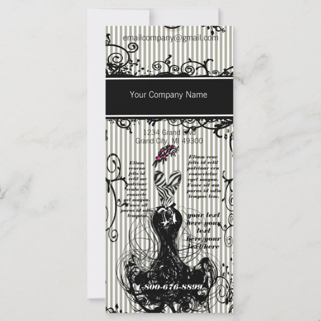 Fashion Diva Rack Card (Vorderseite)