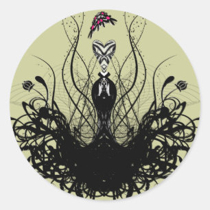 Fashion Diva Runder Aufkleber