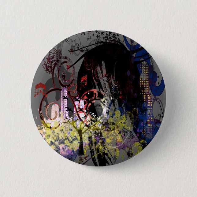 Fashion Diva Swirled Button (Vorderseite)