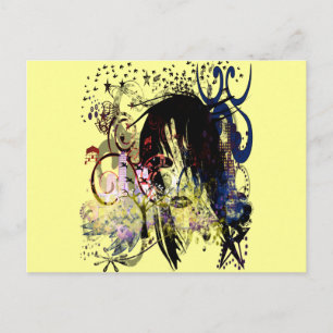 Fashion Diva Swirled Postkarte