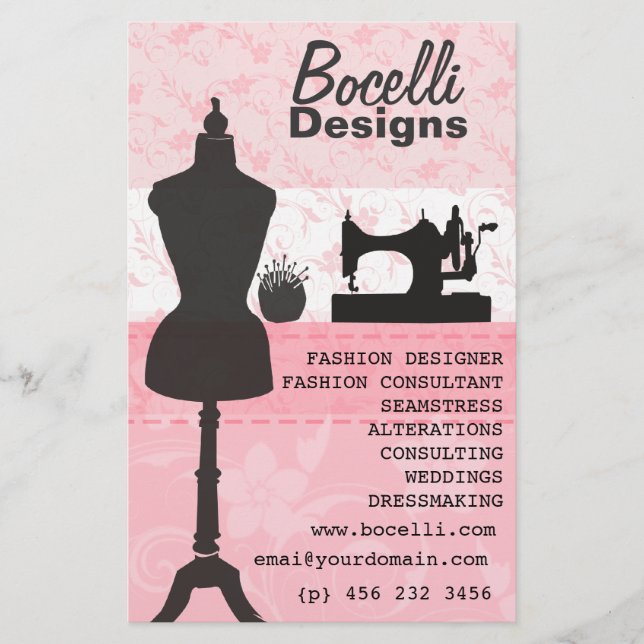 Fashion Dress Form Mannequin Flyer (Vorne)
