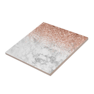 Fashion Elegant white Ombre Glitter Glitter Marble Fliese