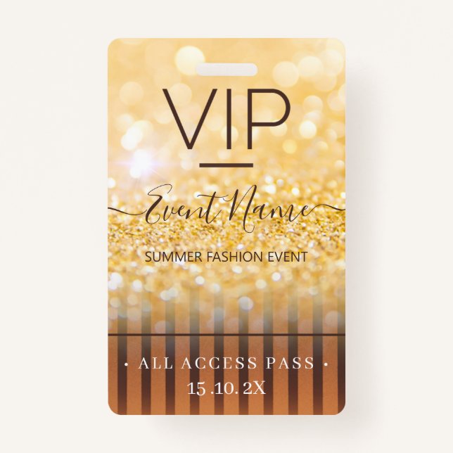 Fashion Event VIP All Access Pass Ausweis (Vorderseite)