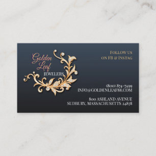 Fashion Fine Jewelry Business Card Visitenkarte