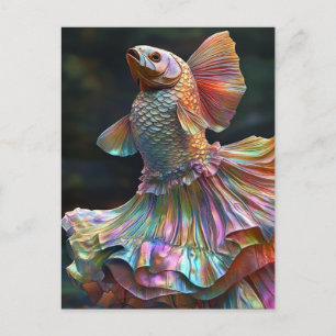 Fashion Fish Postkarte