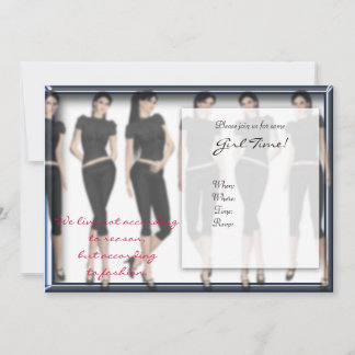 Fashion Forward Girl Time Einladungen