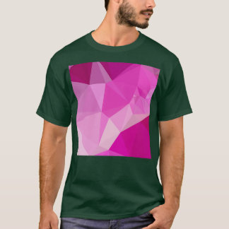 Fashion Fuchsia Pink Abstrakt Low Polygon Backgrou T-Shirt