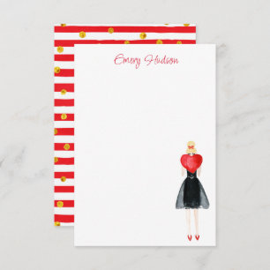 Fashion Girl Dankeskarte