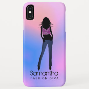 Fashion Girl Diva Blue Jeans Case-Mate iPhone Hülle