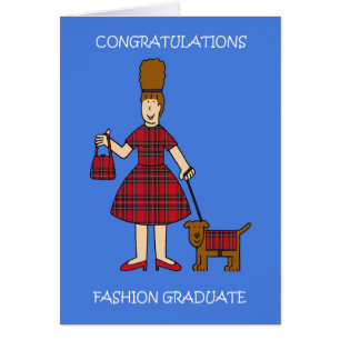 Fashion Graduate Herzlichen Glückwunsch Cartoon La
