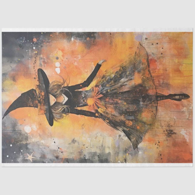 Fashion Hexe Halloween 2023 Seidenpapier (Vorderseite)