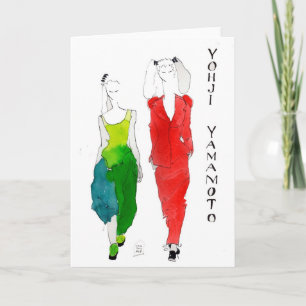 Fashion Illustration Greeting Card Karte