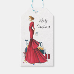 Fashion Illustriert Gift Tag "A Christmas Story" Geschenkanhänger