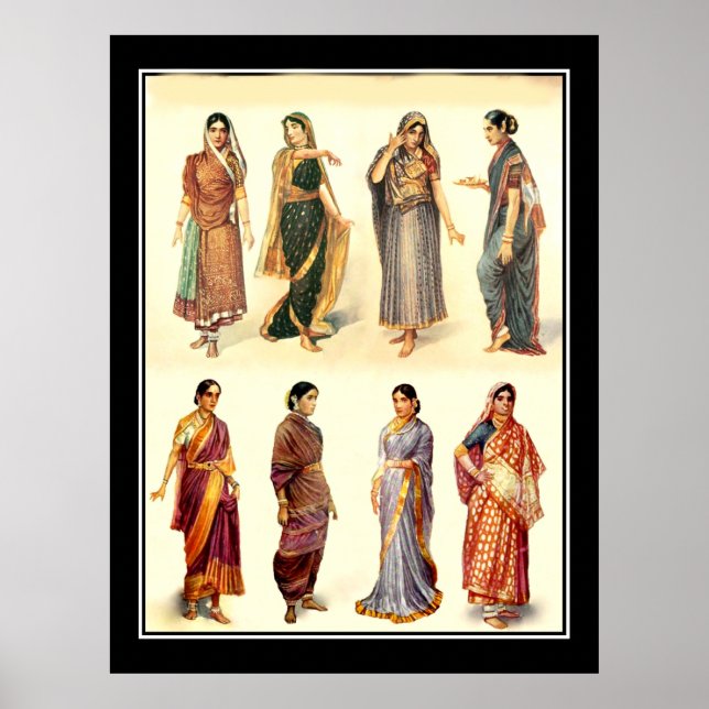 Fashion India Vintage Poster (Vorne)