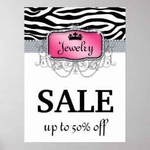 Fashion Jewelry Poster Sale Zebra