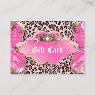 Fashion Juwelier Geschenkgutschein Leopard Spitzen Rabattkarte