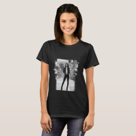 FASHION Kunst Girl White and Black Schöne T-Shirt