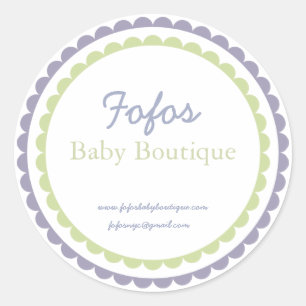 Fashion-Label für Baby-Boutique/Aufkleber Runder Aufkleber
