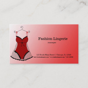 Fashion Lingerie Visitenkarte