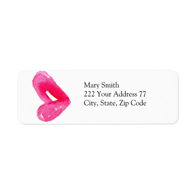 Fashion Lips Chic Address Label (Vorne)