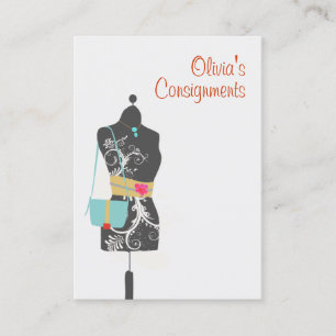 Fashion Mannequin Business Card Visitenkarte