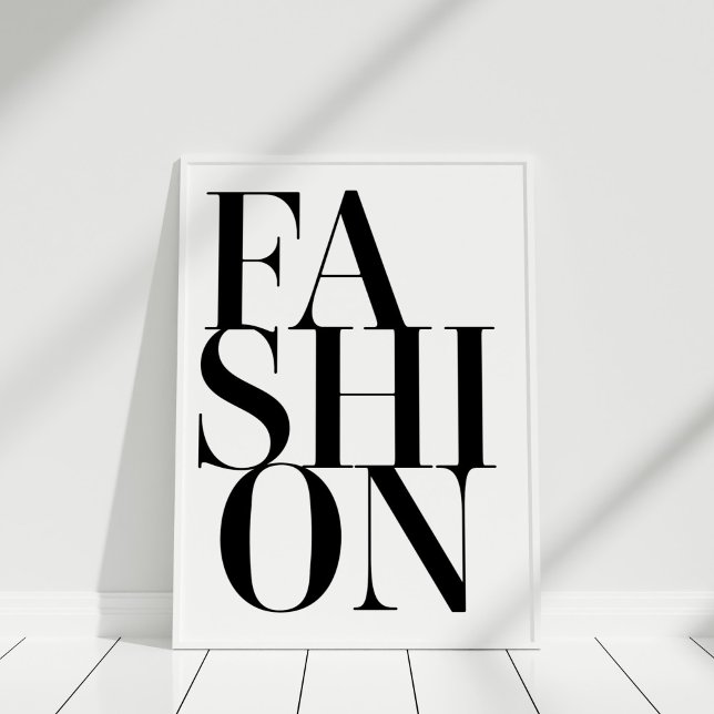 Fashion Minimalistisch Typografy Poster Print (Fashion Minimalist Typography Poster Print)