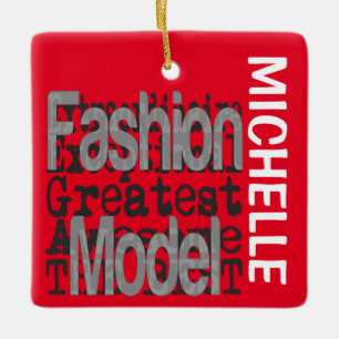 Fashion Model Extraordinaire CUSTOM Keramikornament