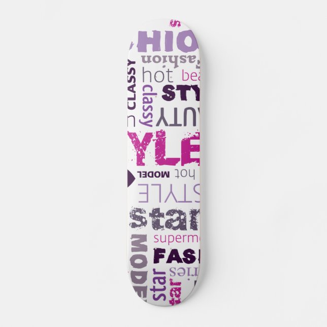Fashion Model Style Beauty Star Comp Skateboard (Vorderseite)