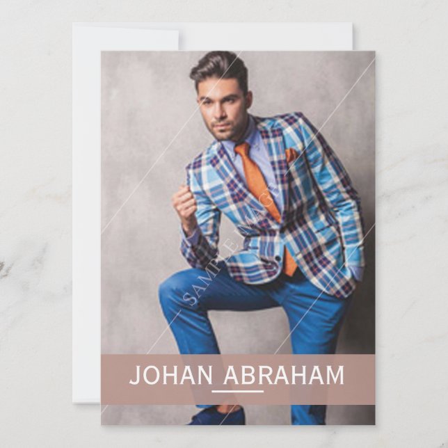 Fashion Modeling Composite Card Einladung (Vorderseite)