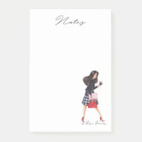 Fashion notepad girl Boss Fashion illustration
