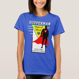 Fashion Novelty SUPPERMAN MANN OF MEAL T-Shirt