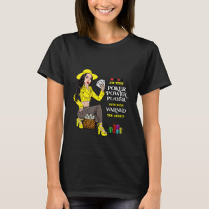 Fashion Poker Kartenspiele Casino Gaming Ladi T-Shirt