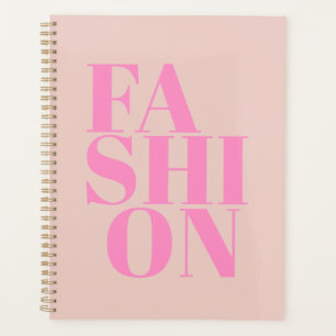 Fashion Print Preppy Peach Pink Typografie Planer