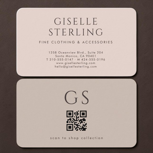 Fashion QR Code Visitenkarte (Von Creator hochgeladen)