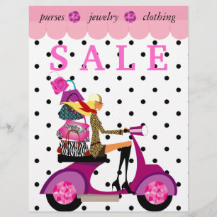 Fashion Retro Scooter Handtaschen Handtaschen für  Flyer