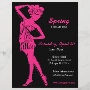 Fashion Show (Deep Pink) Flyer
