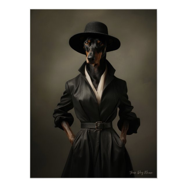 Fashion Show, Doberman Dog 01 - Jonathan Bonheur Poster (Vorderseite)