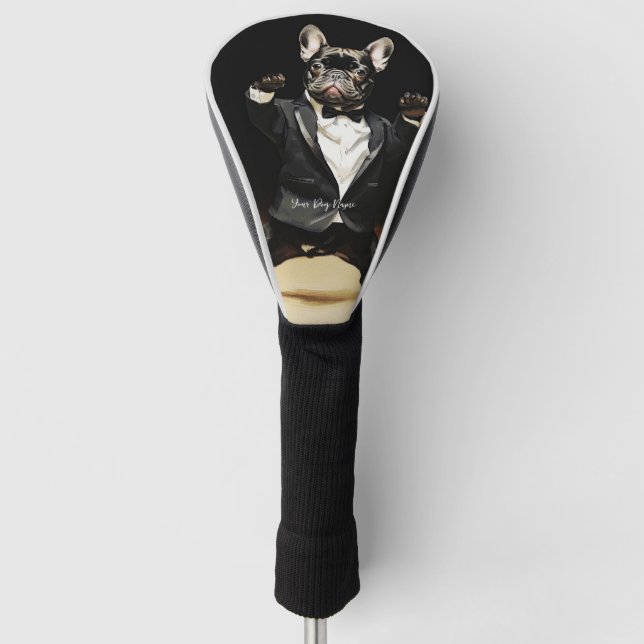 Fashion Show, French Bulldog 03 - Jonathan Bonheur Golf Headcover (Vorderseite)