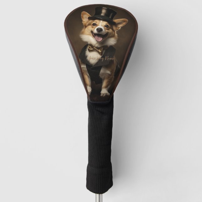 Fashion Show, Welsh Corgi Dog 01 - Jonathan Bonheu Golf Headcover (Vorderseite)