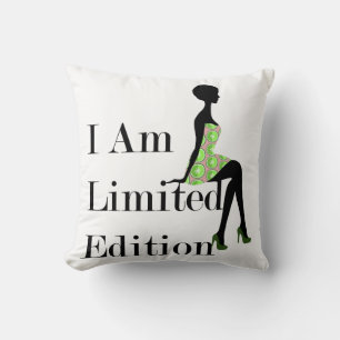 Fashion Silhouette I Am Limited Edition Zitat Kissen