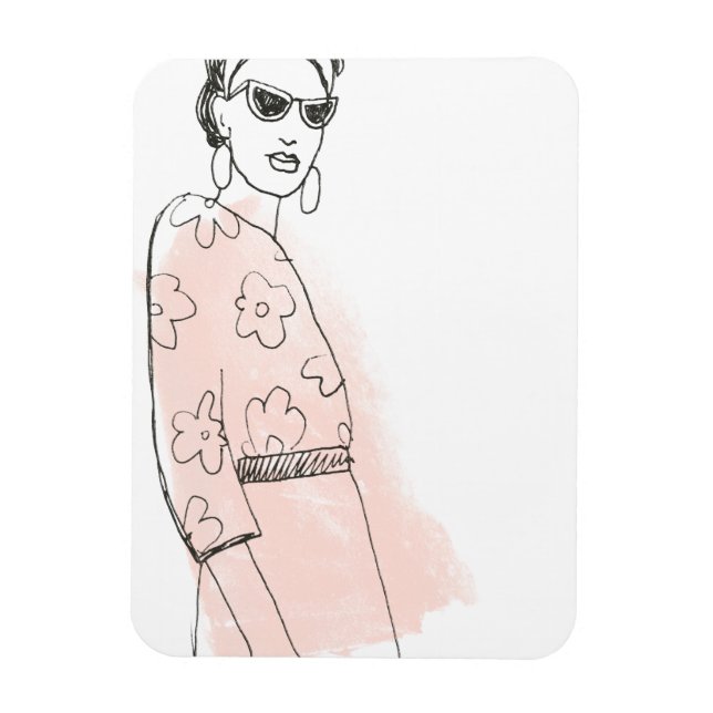 Fashion Sketch Magnet (Vertikal)