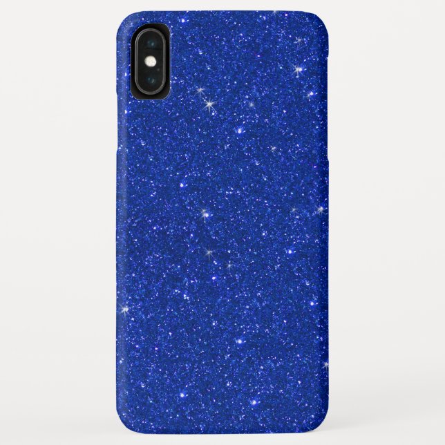 Fashion Sparkle Royal Blue Glitzer Case-Mate iPhone Hülle (Rückseite)