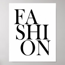FASHION - Stilvolles, elegantes Typografikangebot Poster