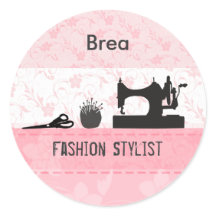 Fashion Stylist Retro Vintage Nähmaschine