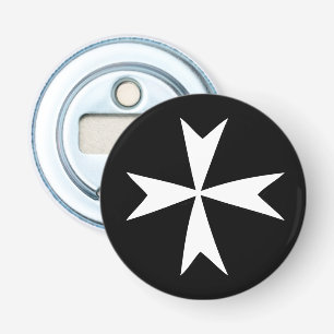 Fashion-Symbol für weißes Malteser Kreuz und Malta Flaschenöffner