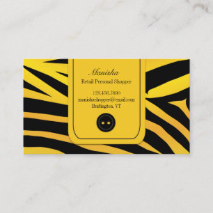 Fashion Tiger Stripes Business Card Visitenkarte