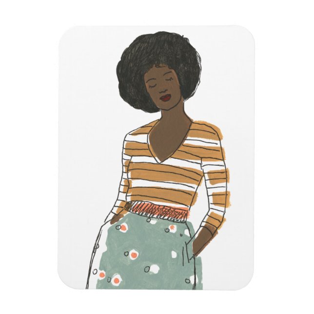 Fashion Vignette Portrait Magnet (Vertikal)