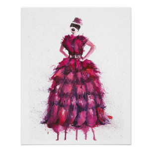 Fashion Vogue Frau Poster