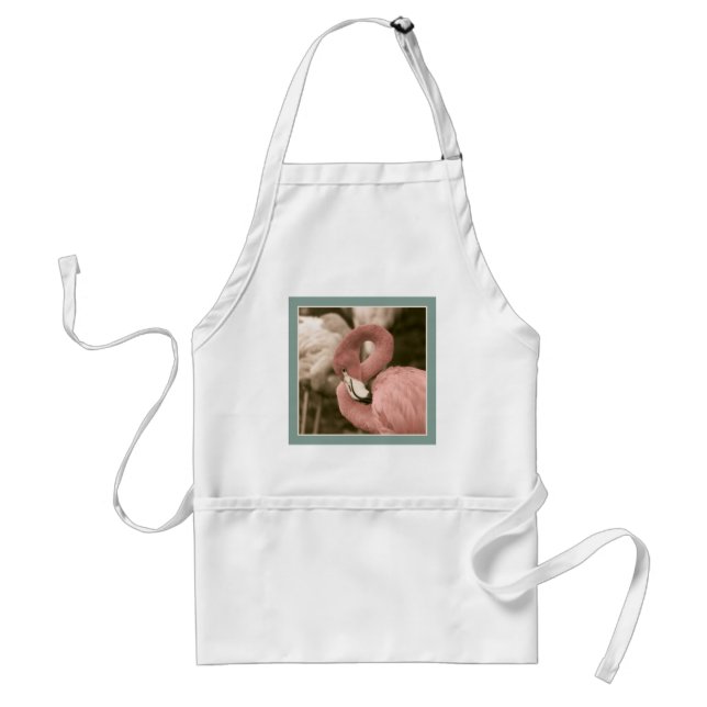 Fashionable Flamingo Schürze (Vorne)