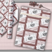 Fashionably Fifty Chic Couture-Geschenkpapier